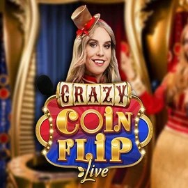 Crazy Coin Flip online game logo by Evolution on betsrepublic.gr