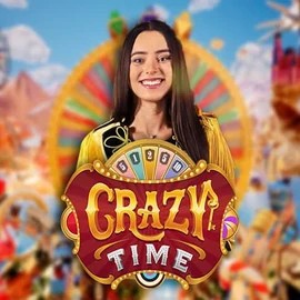 Crazy Time slot visual from Evolution available on betsrepublic.gr